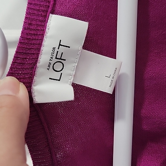 LOFT 3/4 Sleeve Scoop Neck Sweater - Picture 3 of 10